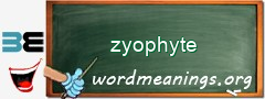 WordMeaning blackboard for zyophyte